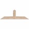 Ekena Millwork Portland Smooth Timber Gable Bracket, Douglas Fir, 36"W x 12"H x 3 1/2"D x 3 1/2"F, 8/12 Pitch GBW036X12X0404POR00SDF - alternate 1